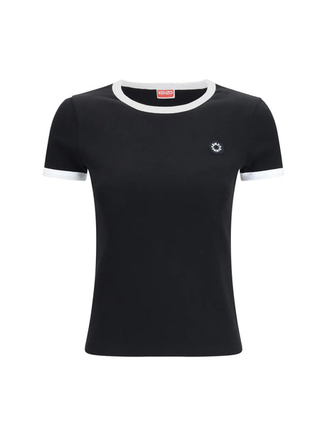 Kenzo Boke Flower 2.0 embroidered cotton T-shirt - Black