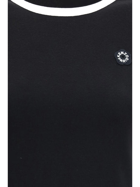 Kenzo Boke Flower 2.0 embroidered cotton T-shirt - Black