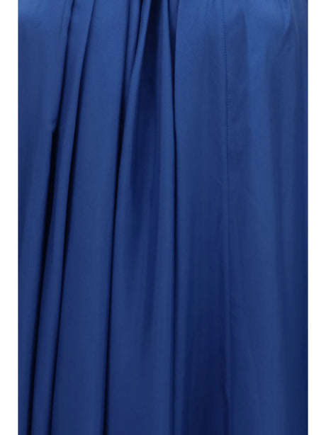 Zimmermann Aster pleated pearl Dress - Dark Cobalt