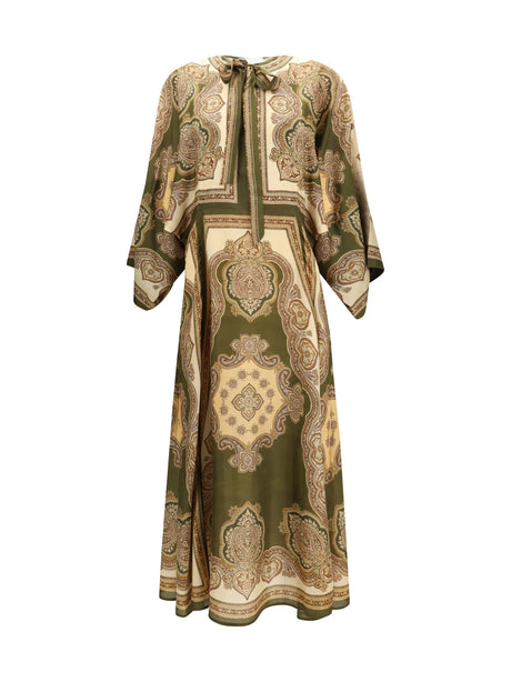 Zimmermann Mahon tunic Dress - Olive Paisley