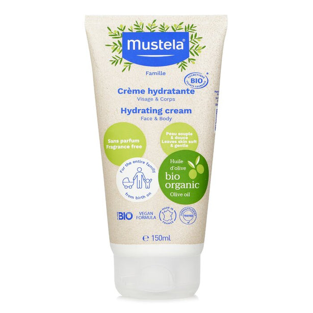 Organic Hydrating Face And Body Cream With Olive Oil (fragrance Free) - 150ml/5oz