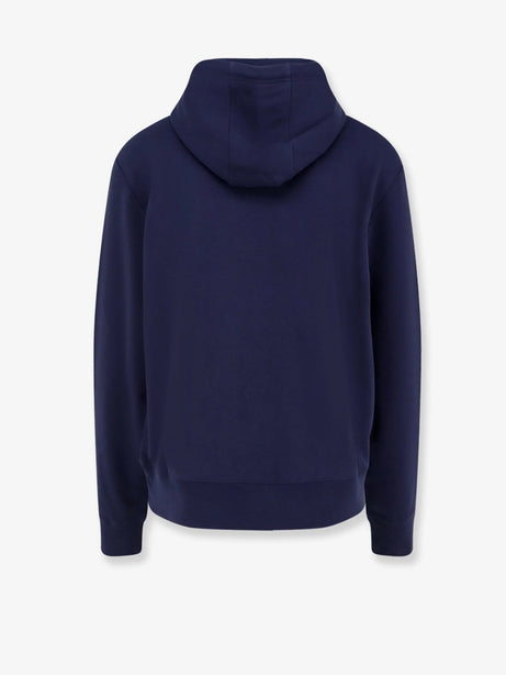 Loewe Cotton sweatshirt with Anagram logo embroidery on the front - Navy Blue