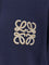 Loewe Cotton sweatshirt with Anagram logo embroidery on the front - Navy Blue