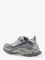 Balenciaga Triple S.2 Gradient mesh and nylon insert sneakers with used effect - Gradientgrey