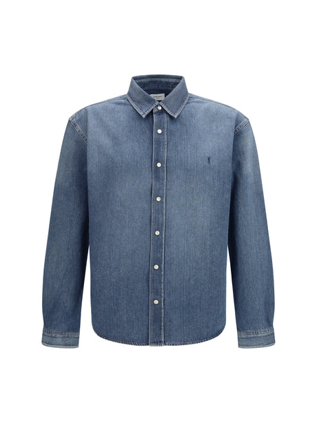 Saint Laurent Denim Shirt - Petroleum Blue