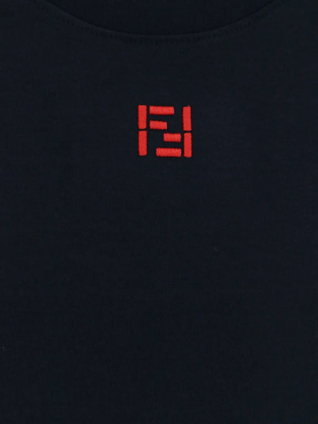 Fendi Cotton T-Shirt - Blu Dark