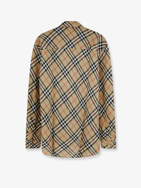 Burberry Linen shirt with check print - Sandipcheck