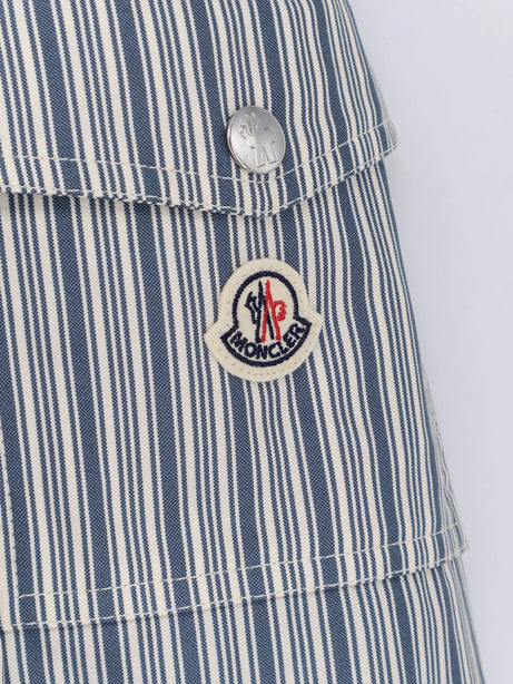 Moncler Havas striped cotton jacket - Azzurro