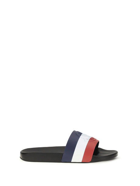 Moncler Basile rubber Slippers - Charcoal