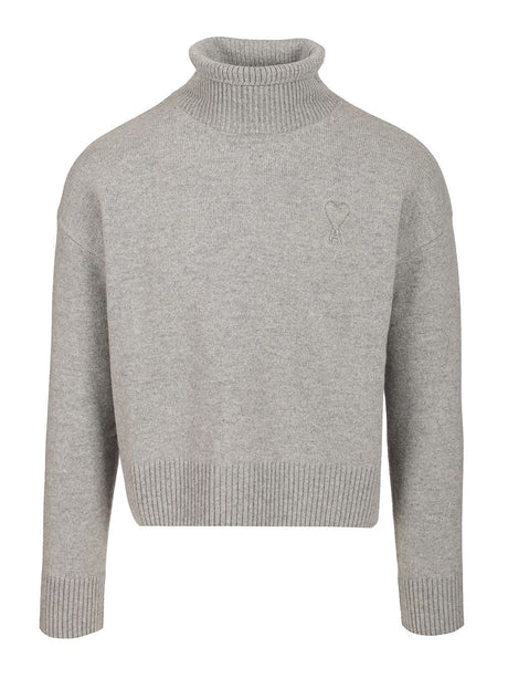 Ami Turtleneck Sweater - Grey