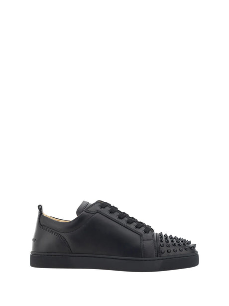 Christian Louboutin Louis Junior Spikes Sneakers - Black/Black