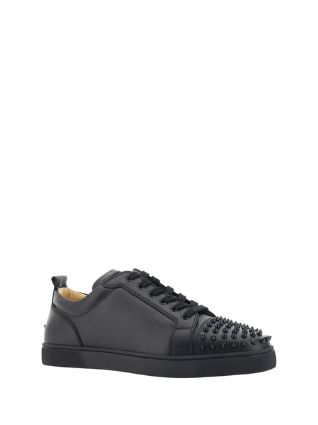 Christian Louboutin Louis Junior Spikes Sneakers - Black/Black