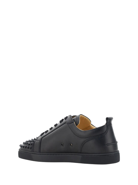 Christian Louboutin Louis Junior Spikes Sneakers - Black/Black