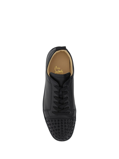 Christian Louboutin Louis Junior Spikes Sneakers - Black/Black