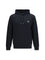 Fred Perry Hoodie with striped cuffs - Black