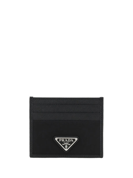 Prada Logoed Card Holder - Black