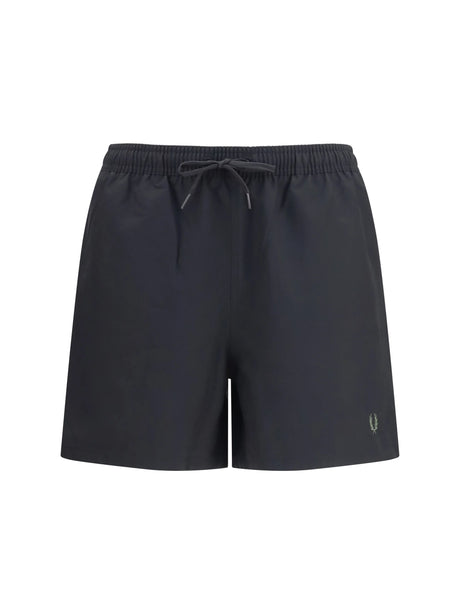 Fred Perry Swim Shorts - Black