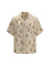 Valentino Papier Floral print silk bowling Shirt - Burro/Multicolor