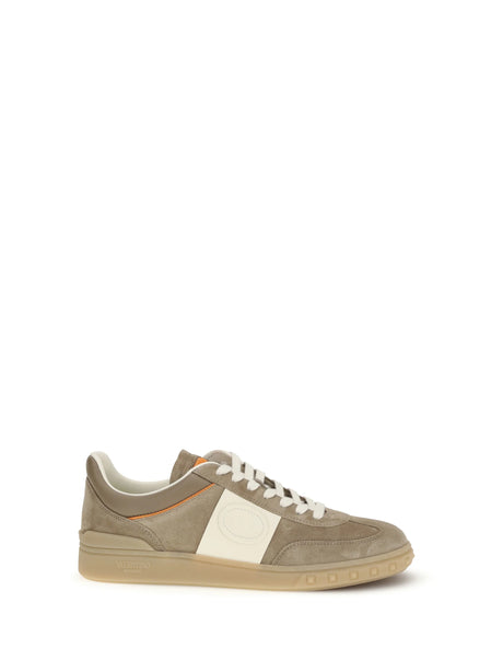 Valentino Garavani Upvillage Sneakers - Dark Khaki/Ivory-Pumpkin-Dk Khaki/Iv/Am