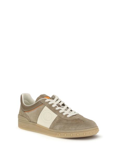 Valentino Garavani Upvillage Sneakers - Dark Khaki/Ivory-Pumpkin-Dk Khaki/Iv/Am
