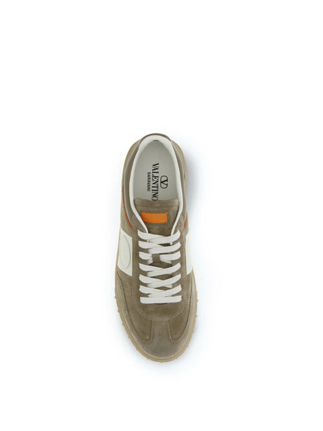 Valentino Garavani Upvillage Sneakers - Dark Khaki/Ivory-Pumpkin-Dk Khaki/Iv/Am