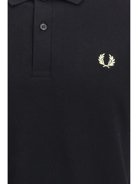 Fred Perry M3 cotton piqué Polo - Black/Champagne
