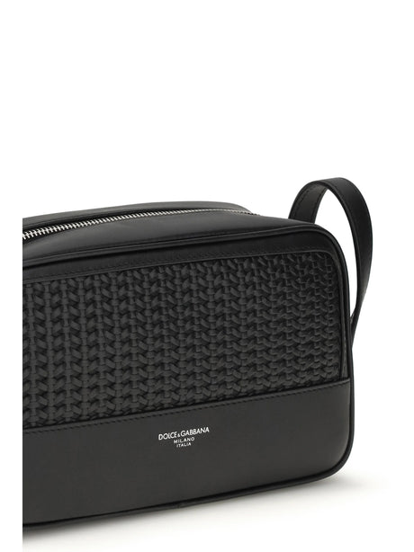 Dolce & Gabbana Leather Beauty Case - Black/Black