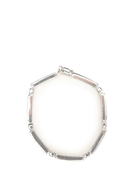 Saint Laurent Metal Bar Bracelet - Silver