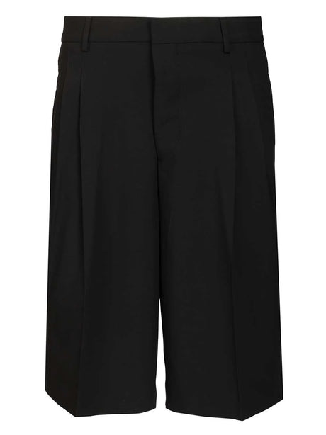 Ami Wide Bermuda Shorts - Black