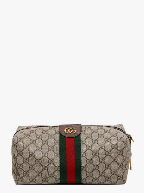 Gucci GG Supreme fabric beauty case - Acero