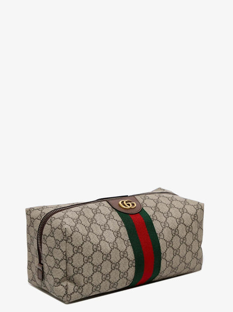 Gucci GG Supreme fabric beauty case - Acero