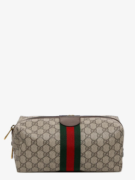 Gucci GG Supreme fabric beauty case - Acero