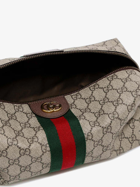 Gucci GG Supreme fabric beauty case - Acero