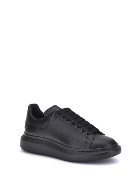 Alexander Mcqueen Leather Sneakers - Black/Black