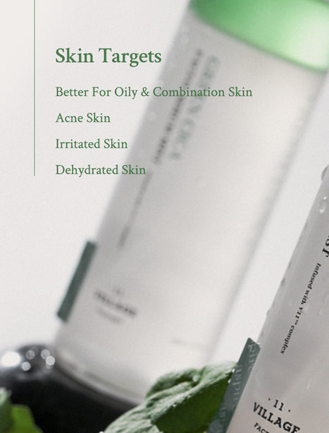 [VILLAGE 11 FACTORY] Fresh Dewy Green Cica Facial Serum Mist 100ML [International Shipping]