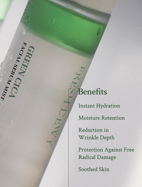 [VILLAGE 11 FACTORY] Fresh Dewy Green Cica Facial Serum Mist 100ML [International Shipping]