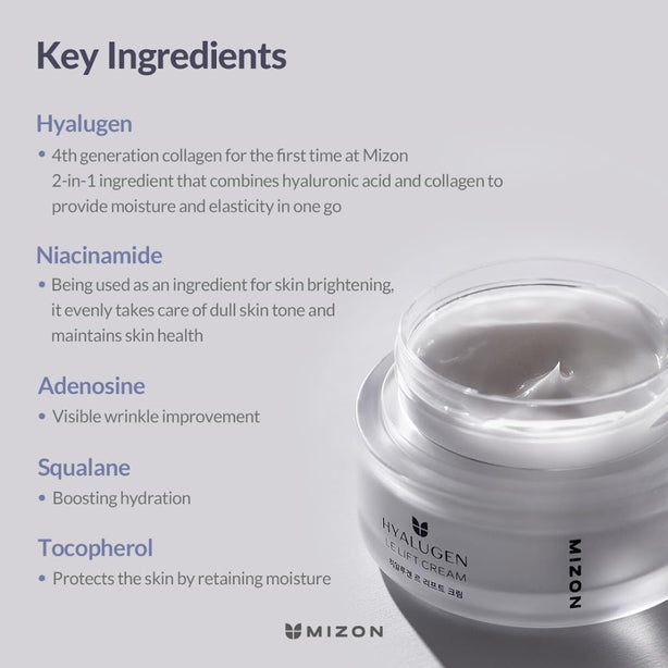 [MIZON] Hyalugen Le Lift Cream 50ML [International Shipping]