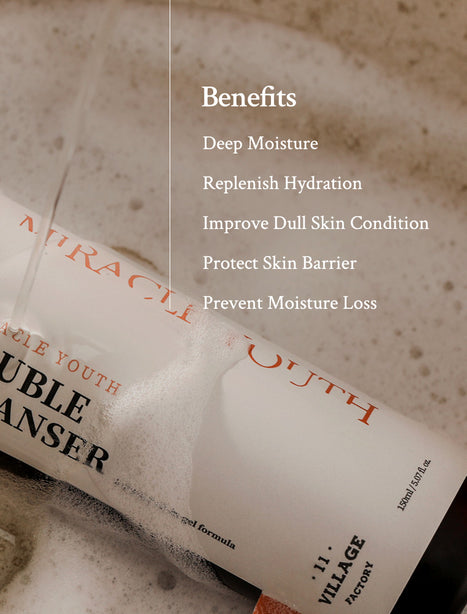[VILLAGE 11 FACTORY] Miracle Youth Double Cleanser 150ML [International Shipping]