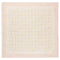 Coach Signature Silk Square Scarf - Chalk/ Pink CEH52