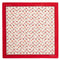 Coach Sculpted C Cherries Print Silk Bandana Scarf- Chalk/ Red CDG76