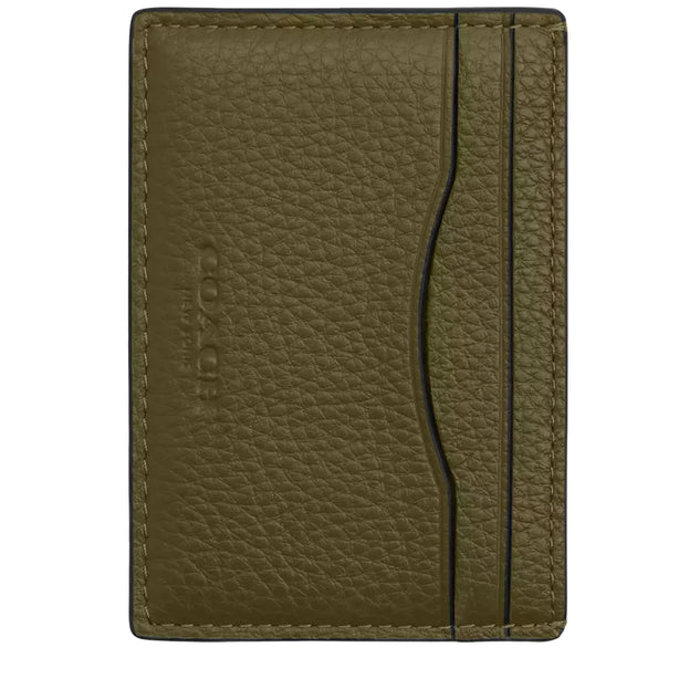Coach Card Case With Money Clip - Olive CCF97