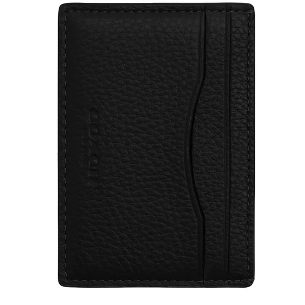 Coach Card Case With Money Clip - Black CCF97