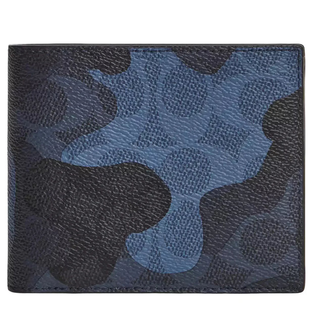Coach 3-In-1 Wallet In Signature Camo Print - Blue Multi CW232