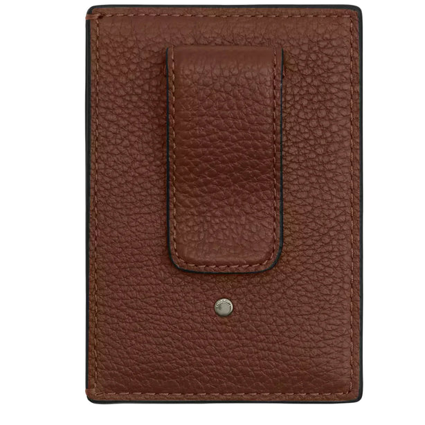 Coach Card Case With Money Clip - Saddle CCF97