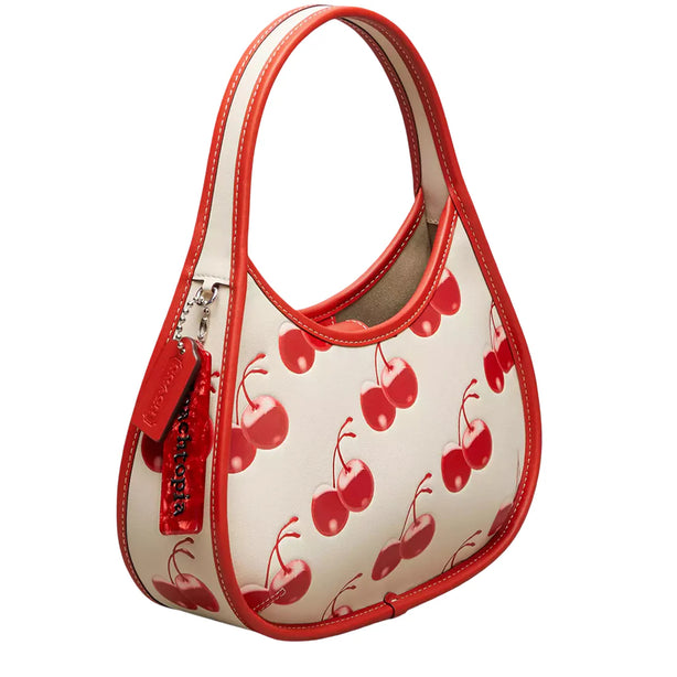 Coach Ergo Bag In Coachtopia Leather With Cherry Print - Cloud Multi CL754