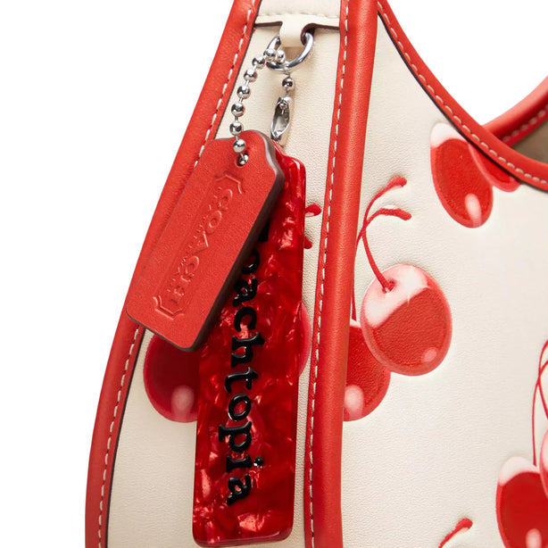 Coach Ergo Bag In Coachtopia Leather With Cherry Print - Cloud Multi CL754