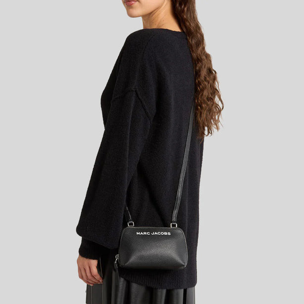 MARC JACOBS Bold Grind Leather Small Crossbody Pouch Black RS-4F4SMN001S01