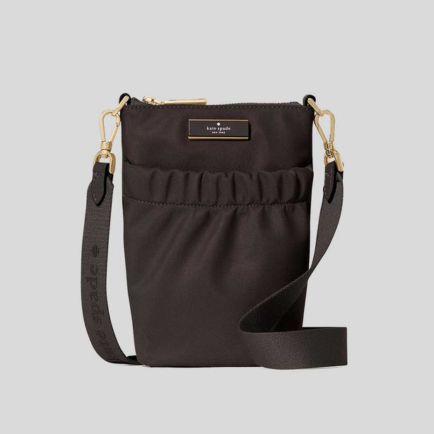 KATE SPADE Carter Nylon Phone Crossbody Hot Fudge RS-KL876