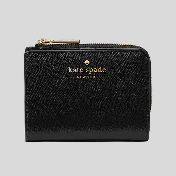 KATE SPADE Small L-Zip Wallet Black RS-KN767