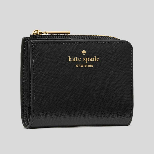KATE SPADE Small L-Zip Wallet Black RS-KN767